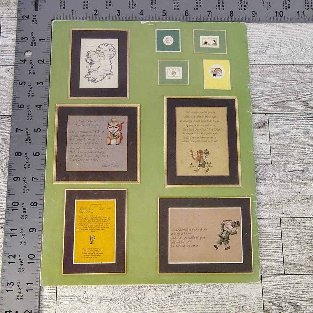 Kount on Kappie It's All Irish 1983 Vintage Cross-Stitch Pattern Book 26 Project